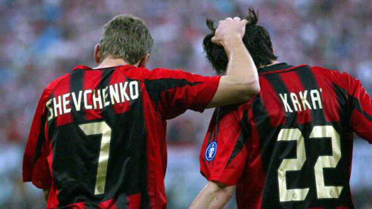 Kaka dan Sheva di AC Milan Copyright: https://twitter.com/Ciardale/status/649249633374466048