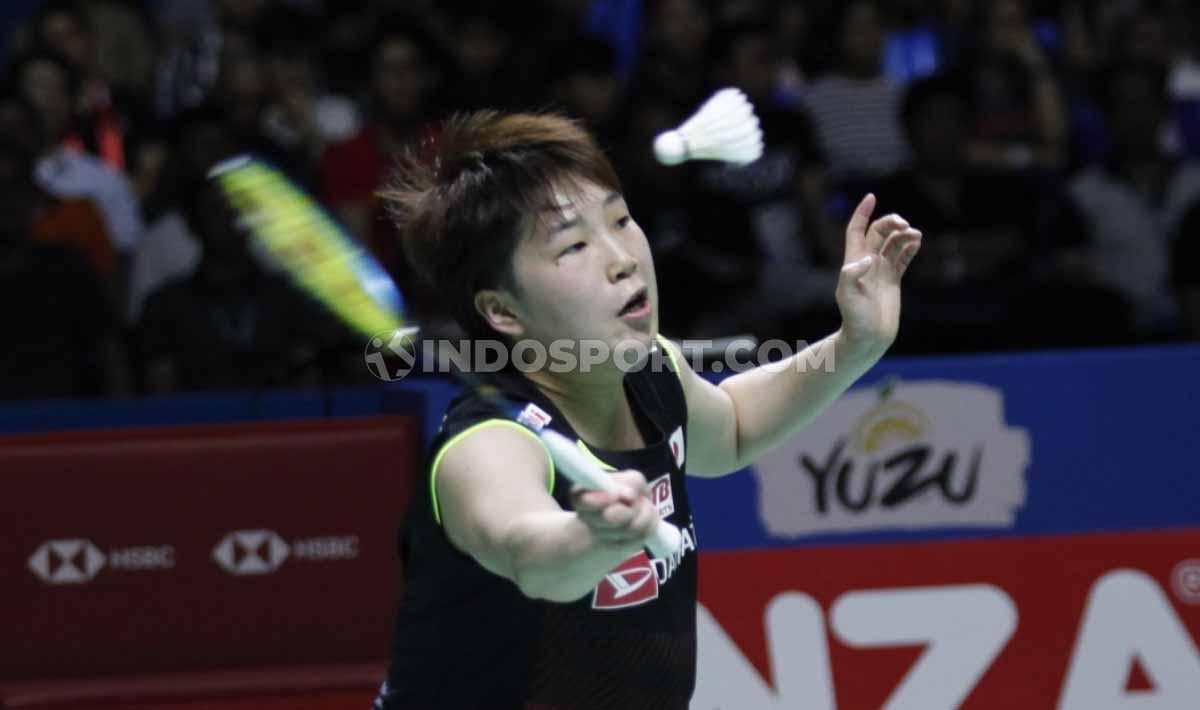 Duel tunggal putri Akane Yamaguchi vs Zhang Yi Man di babak 32 besar Indonesia Open 2023 membuat Badminton Lovers (BL) gemetar.Foto: Herry Ibrahim/INDOSPORT - INDOSPORT