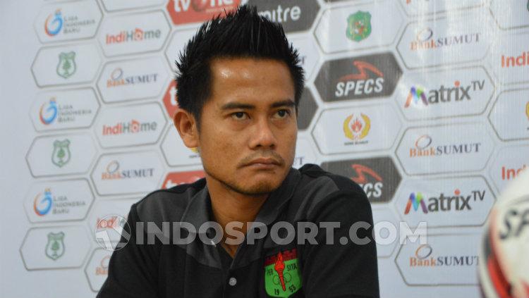 Pemain Persita Tangerang, M. Roby. (Foto: Aldi Aulia Anwar/INDOSPORT)