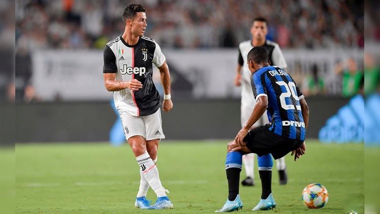 Akselerasi Cristiano Ronaldo pada laga Juventus vs Inter Milan di International Champions Cup (ICC) 2019, Rabu (24/07/19). Copyright: Twitter/@juventusfc