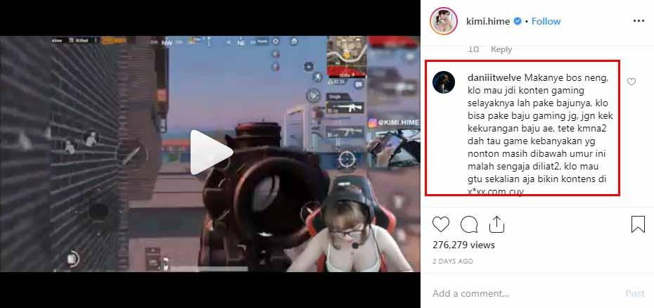 Komentar Netizen Kimi Hime. Copyright: Instagram Kimi Hime
