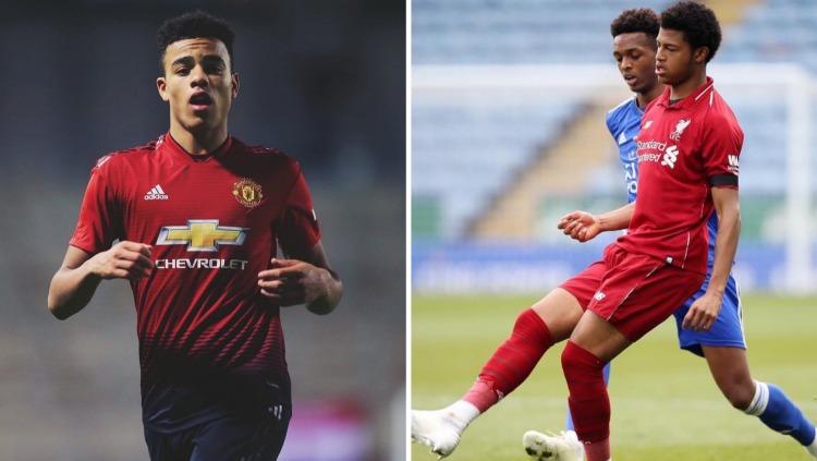 Mason Greenwood, wonderkid Manchester United dan Rhian Brewster, wonderkid Liverpool