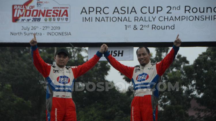 Subhan Aksa/Mago Sarwono menjadi kampiun di seri I dan II Kejurnas Reli 2019 di Sumatera Utara.