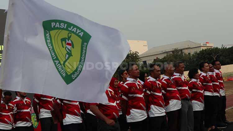 Indosport - Pelantikan Pengurus PASI DKI Jakarta periode 2019-2023 di Stadion Atletik Rawamangun, Jakarta. Foto: Zainal Hasan/INDOSPORT