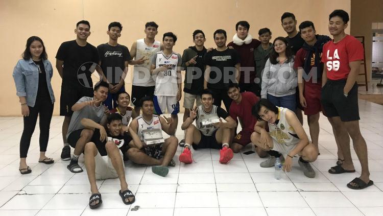 Tim basket Telkom University di Liga Mahasiswa Basket 2019.