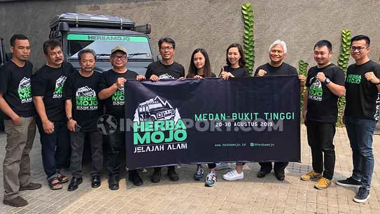 Suasana Konferensi Pers Herbamojo Jelajah Alam Tempuh Jalur Ekstrim 1.200 KM.
