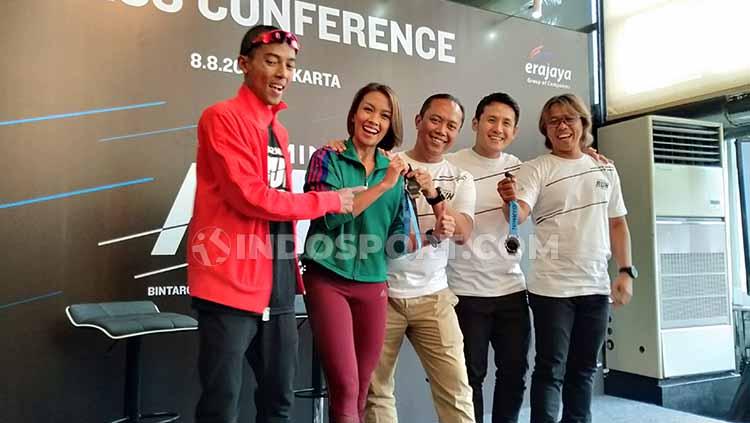 Konferensi pers Garmin Run Indonesia 2019.