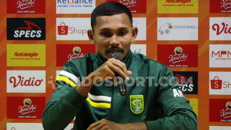 Andri Muliadi saat masih berseragam Persebaya Surabaya di Liga 1 2019, Sabtu (10/8/19).
