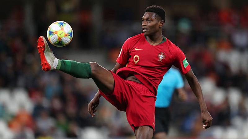 Rafael Leao saat memperkuat Timnas Portugal U-20