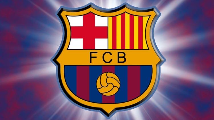 Logo klub Liga Spanyol, Barcelona.