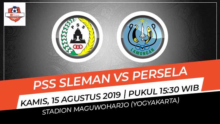 Pertandingan PSS Sleman vs Persela Lamongan.