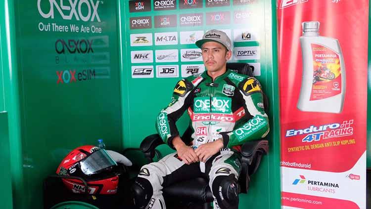 Ali Adriansyah Rusmiputro pada turnamen Asia Road Racing Championship (ARRC) 2019 putaran kelima yang diselenggarakan di Sirkuit Internasional Zhuhai, China pada 9 â 11 Agustus 2019.