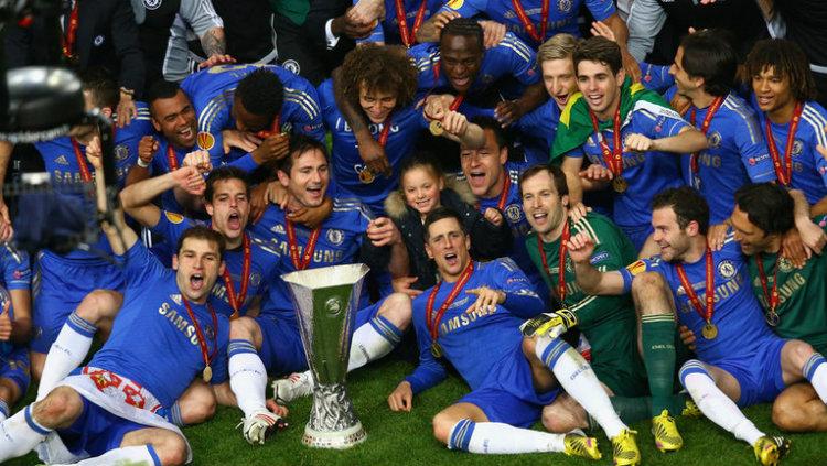 Chelsea saat juara Piala Super Eropa tahun 2012.