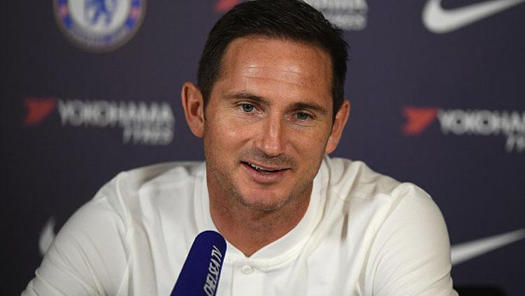 Pelatih Chelsea, Frank Lampard saat sedang konfrensi pers Copyright: Darren Walsh/GettyImages