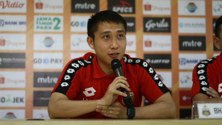 Gelandang tengah Bhayangkara FC, Lee Yu Jun.