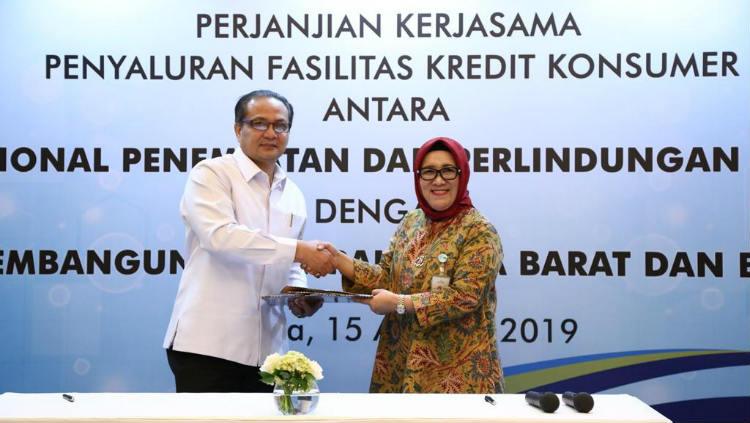 Bank bjb melaksanakan penandatanganan perjanjian kerja sama (PKS) penyaluran Kredit Konsumer dengan Badan Nasional Penempatan & Perlindungan Tenaga Kerja Indonesia (BNP2TKI).