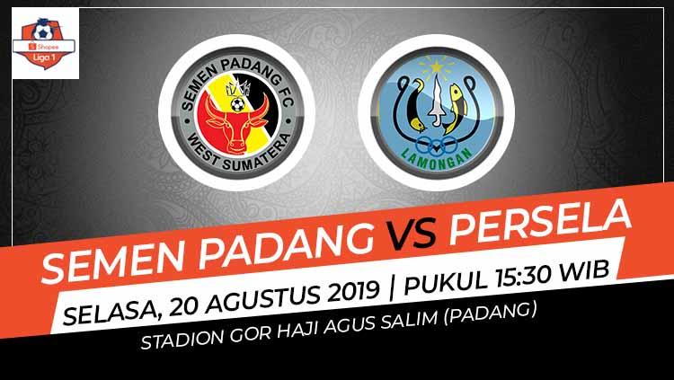 Pertandingan Semen Padang vs Persela Lamongan.