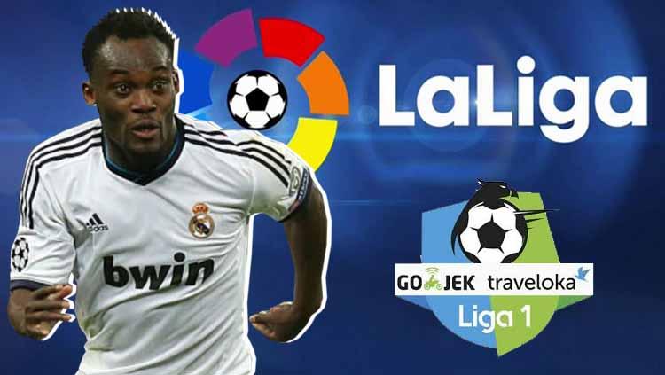 Michael Essien salah satu pemain LaLiga Spanyol yang pernah bermain di Liga 1 Indonesia.