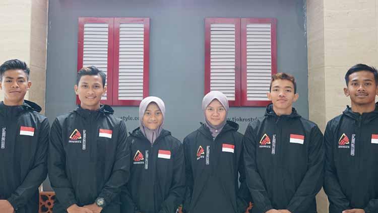 Enam atlet panjat tebing ke Italia untuk berlaga di IFSC Youth World Championships di Arco, Italia. Copyright: HUMAS FPTI