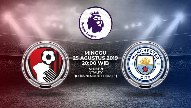 Pertandingan AFC Bournemouth vs Manchester City.