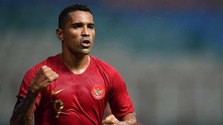 Pemain Timnas Indonesia, Alberto Goncalves. Copyright: medcom/Antara/Sigid Kurniawan