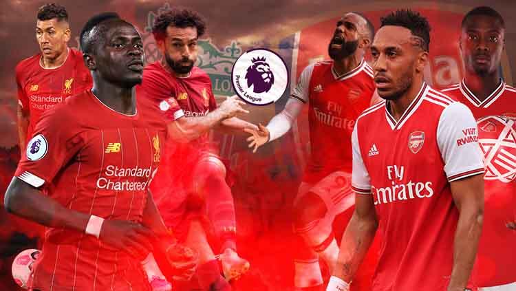 Duel lini depan Liverpool vs Arsenal.