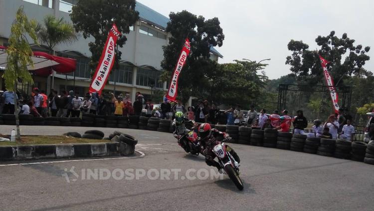 Sesi latihan & kualifikasi Honda Dream Cup Pekanbaru 2019, Sabtu (28/08/19), di Sirkuit Stadion Sport Center Rumbai, Pekanbaru. - INDOSPORT