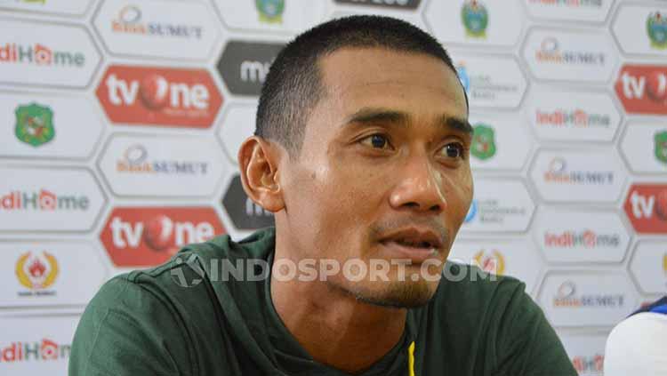Pemain senior PSMS Medan, Legimin Raharjo, memberikan tanggapannya terkait rencana klub yang ingin kembali menggelar latihan tim dalam waktu dekat.