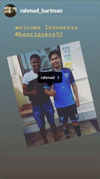 Henrique Campos Santos, calon pemain asing Barito Putera Copyright: Instagram/@Henriquecs90