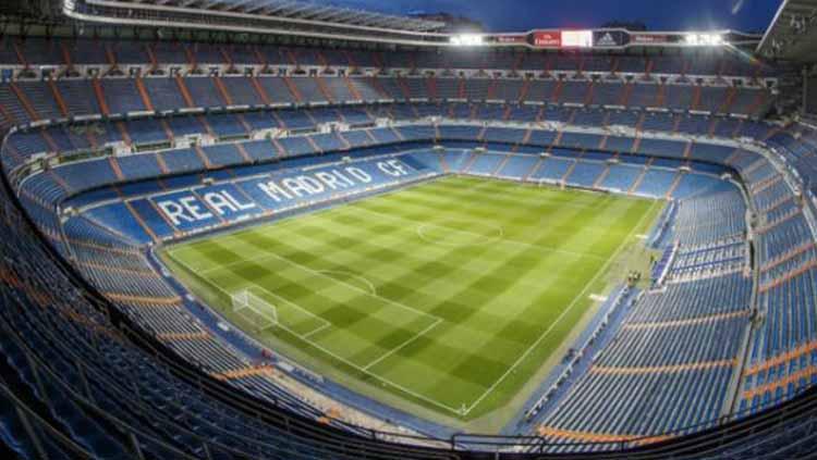 Stadion Santiago Bernabeu milik klub LaLiga Spanyol, Real Madrid.