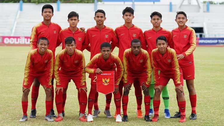 Starting Eleven Timnas Indonesia U-15.