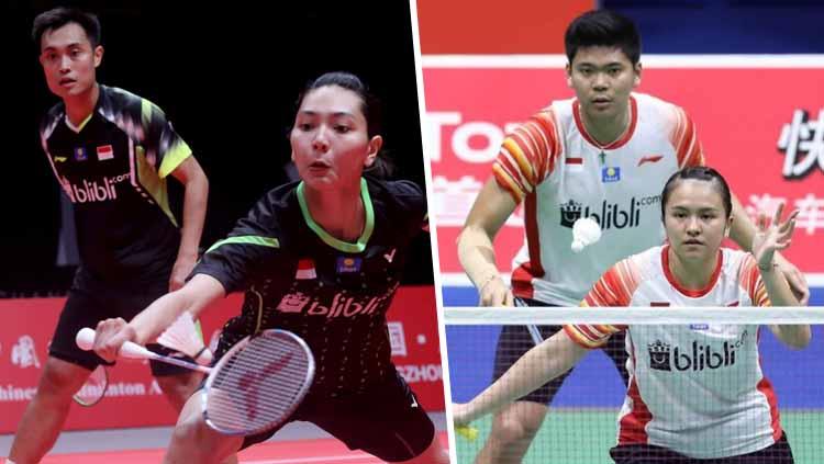 Praveen Jordan/Melati Daeva Oktavianti vs Hafiz Faizal/Gloria Emanuelle Widjaja di perempatfinal Mola TV PBSI Home Tournament