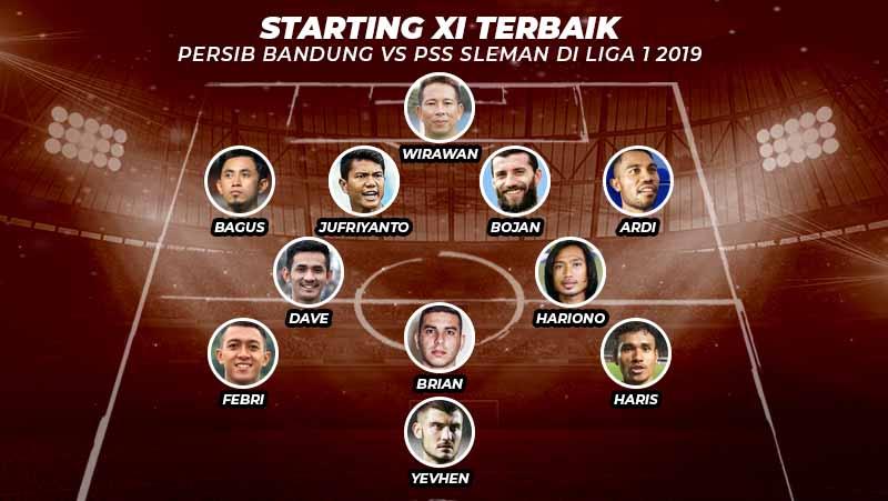 Kombinasi Starting XI Terbaik Persib vs PSS Sleman. Copyright: Grafis: Yanto/Indosport.com