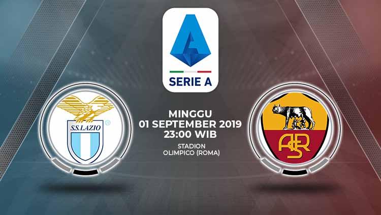 Pertandingan Lazio vs AS Roma.