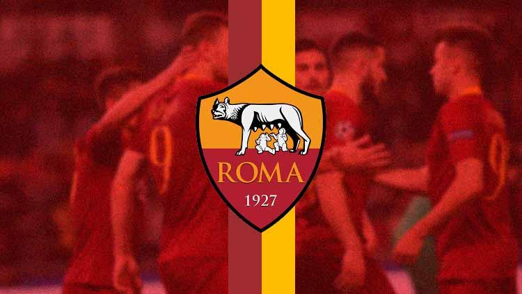 Logo klub Serie A Italia, AS Roma. - INDOSPORT