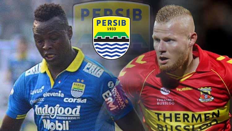 Thomas Verheydt, logo Persib dan Ezechiel Ndouasel
