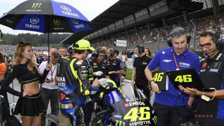 Valentino Rossi sebelum berjibaku di MotoGP