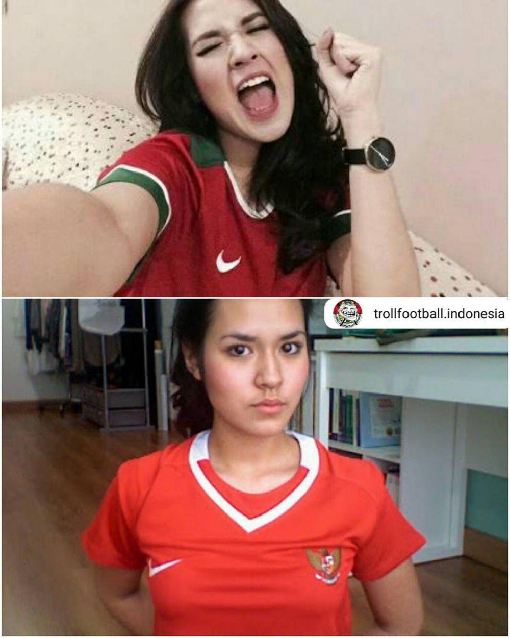 Raisa Andriana Copyright: IG Troll Football