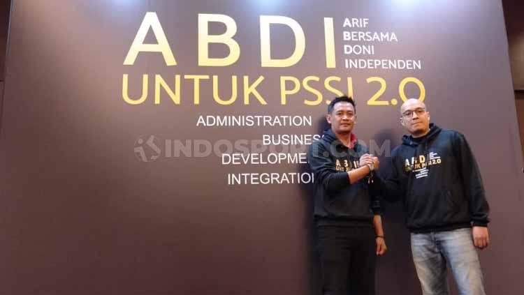 Acara deklarasi Arif Putra Wicaksono dan Doni Setiabudi untuk maju sebagai Caketum dan Cawaketum PSSI periode 2020-2024 pada Senin (09/09/19) di Hotel Fairmont, Senayan, Jakarta. Copyright: Shintya Anya Maharani/INDOSPORT