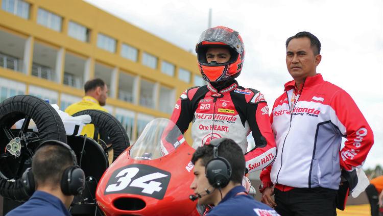 Pembalap Astra Honda, Andi Gilang akan tampil di ajang Moto2 pada GP San Marino 2019 - INDOSPORT