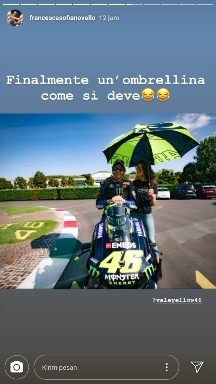 Kekasih Valentino Rossi, Francesca Sofia Novello. Copyright: Instagram Francesca Sofia Novello
