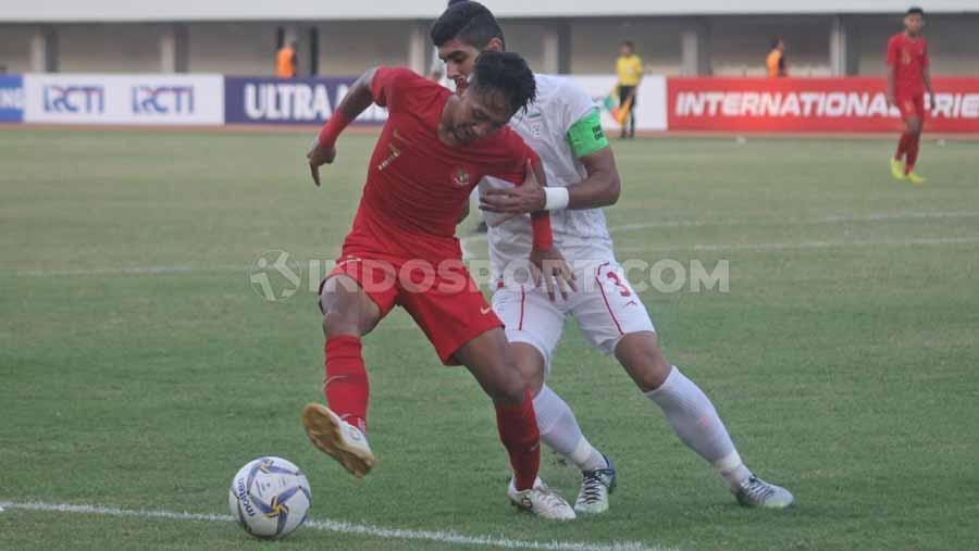 Laga pertandingan Timnas Indonesia U19 vs Iran di Stadion Mandala Krida, Yogyakarta, Rabu (11/09/19). Copyright: Ronald Seger Prabowo/INDOSPORT