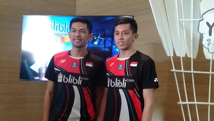 Fajar Alfian/M. Rian Ardianto, pasangan ganda putra Indonesia.