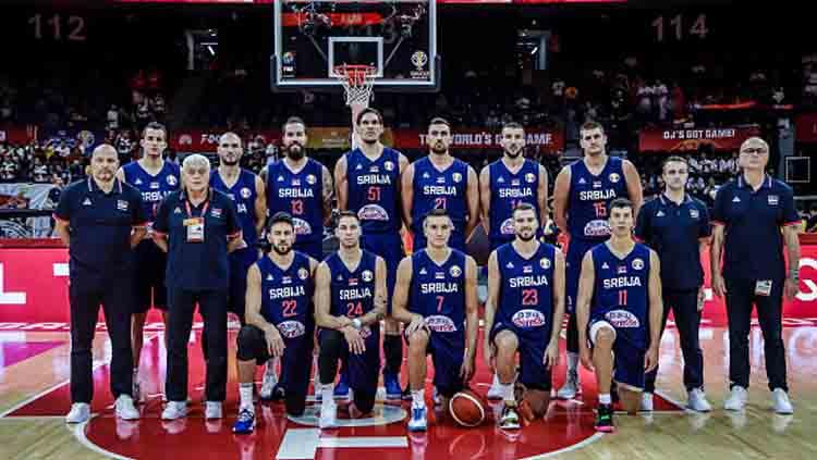 Skuat Timnas Basket Serbia di FIBA World Cup 2019.