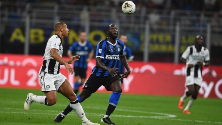 Lukaku saat beraksi di pertandingan Inter Milan vs Udinese, Minggu (15/09/19) dini hari WIB Copyright: Inter Milan