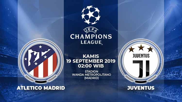 Pertandingan Atletico Madrid vs Juventus.