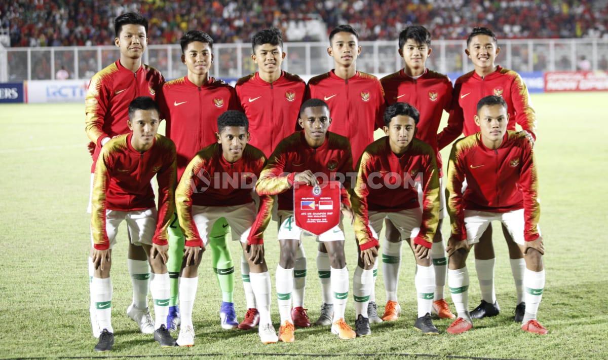 Skuat Timnas Indonesia U-16 akan menghadapi Brunei di Kualifikasi Piala Asia U-16 2020. - INDOSPORT