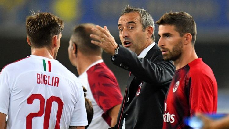 Kegagalan AC Milan dianggap bukan salah Marco Giampaolo melainkan pemainnya sendiri yang tidak memiliki naluri dan gagal mengikuti instruksi. - INDOSPORT