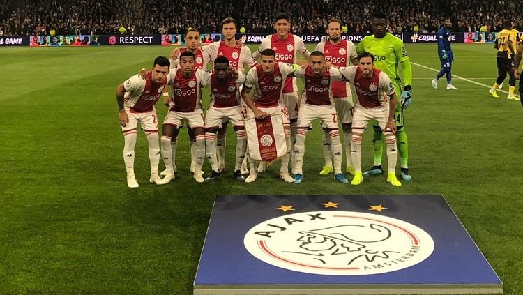 Skuat Ajax Amsterdam jelang laga vs Lille di matchday 1 Liga Champions 2019/20, Rabu (18/9/19) dini hari WIB. Copyright: Twitter @AFCAjax