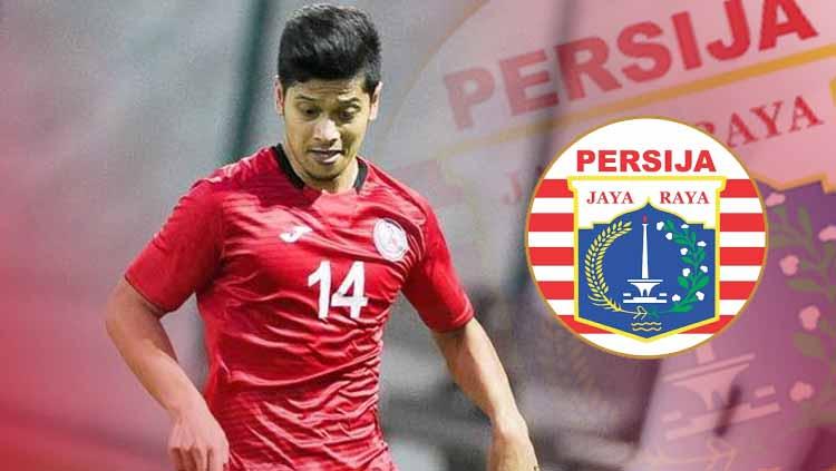 Farri Agri dan logo Persija Jakarta